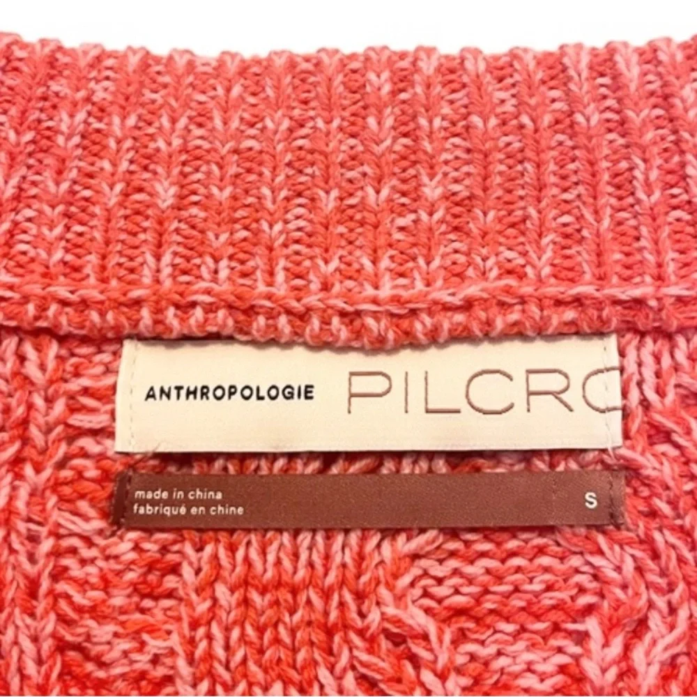 Pilcro & the Letterpress by Anthropologie Cable Knit Crewneck Sweater
